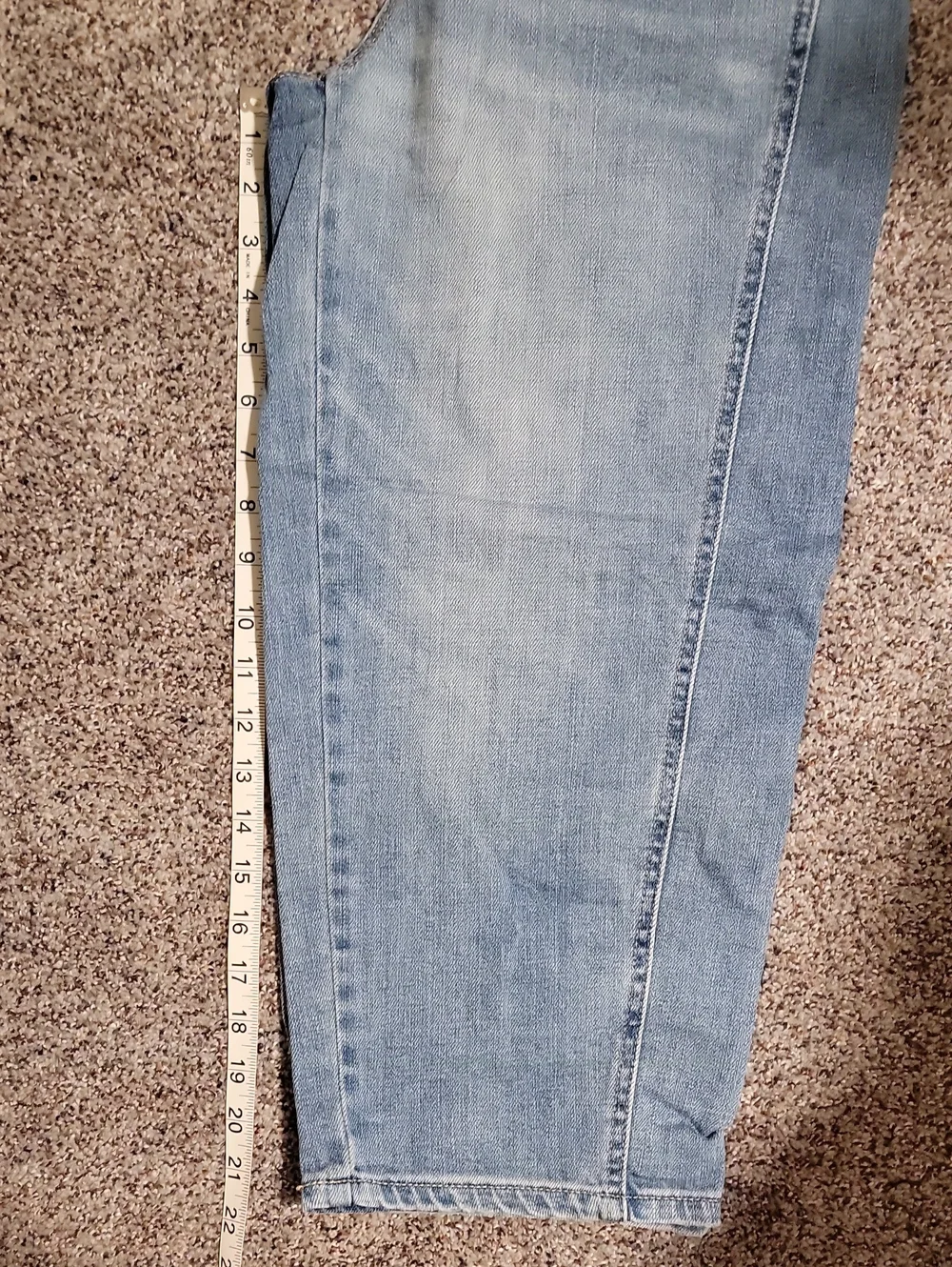 Liverpool Light Blue Barrel Crop Jeans